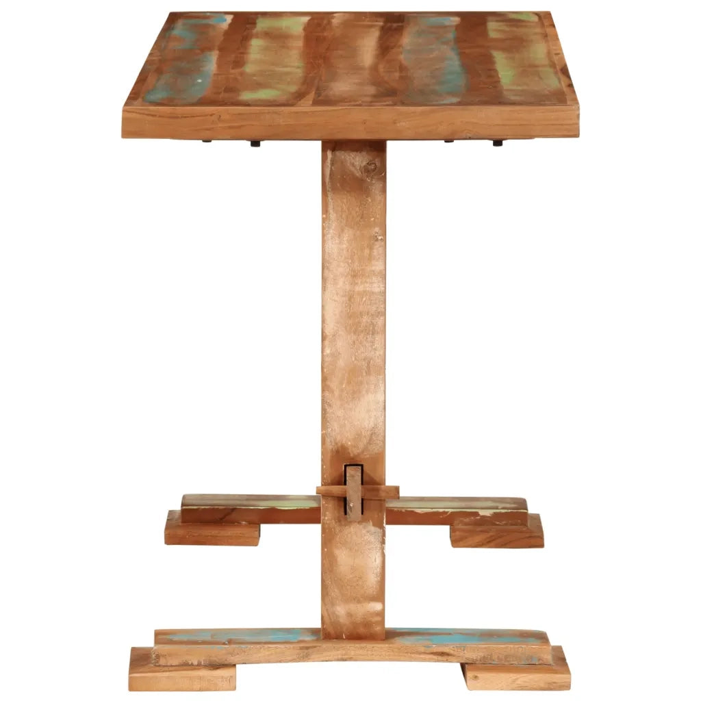 Tavolo da Pranzo 110x55x78 cm in Legno Massello di Recupero