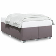 Letto matrimoniale | Letto per adulti | Giroletto Grigio 120x200 cm in Similpelle