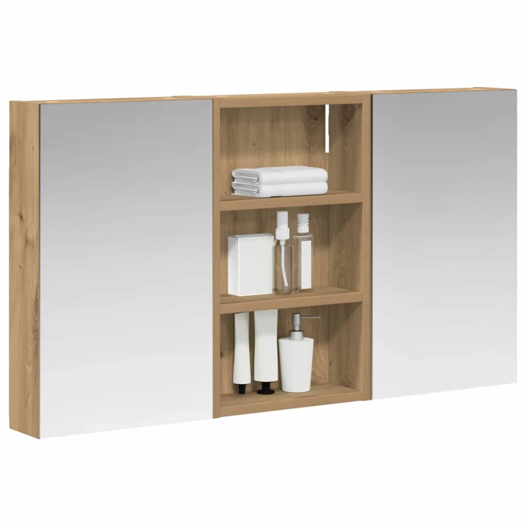 Set di Armadi da Bagno con lo scaffale 3 pcs 90 x 10,5 x 50 cm 3403671