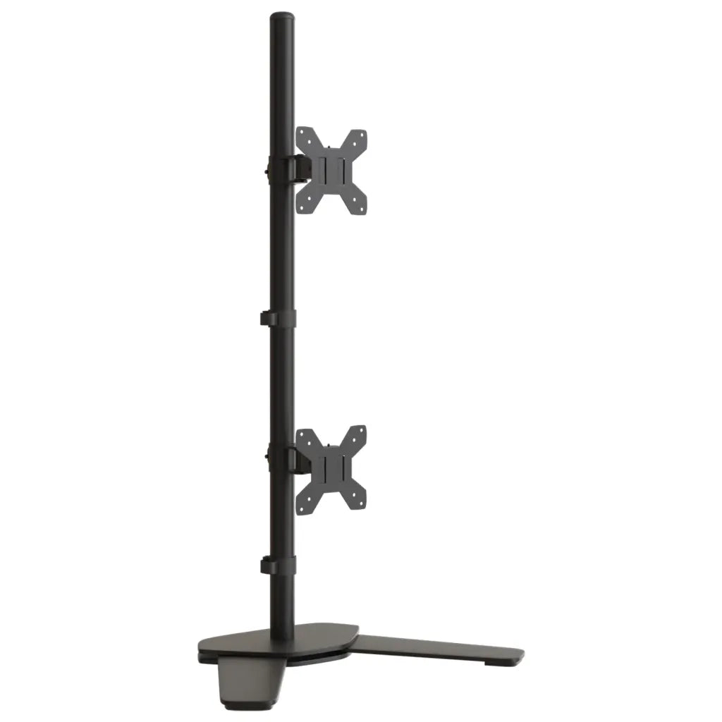 Supporto per Monitor Doppio in Acciaio Nero VESA 75/100 mmcod mxl 83087
