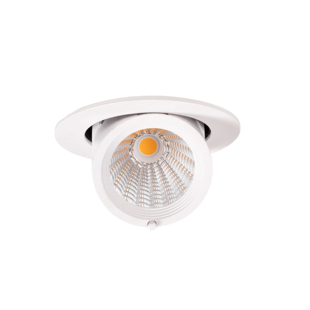 Faretto incasso tondo bianco orientabile LED 10W RUBIO
