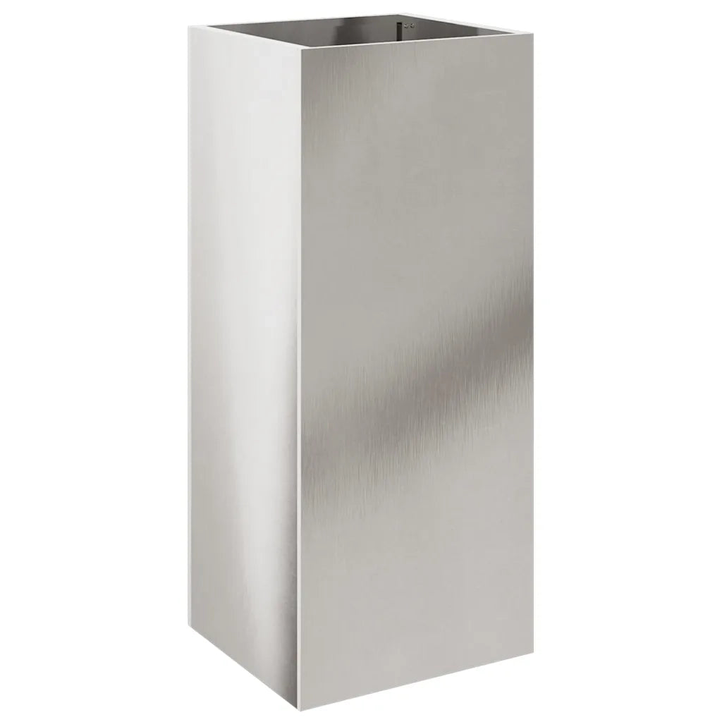 Fioriera Argento 32x29x75 cm in Acciaio Inox 841575