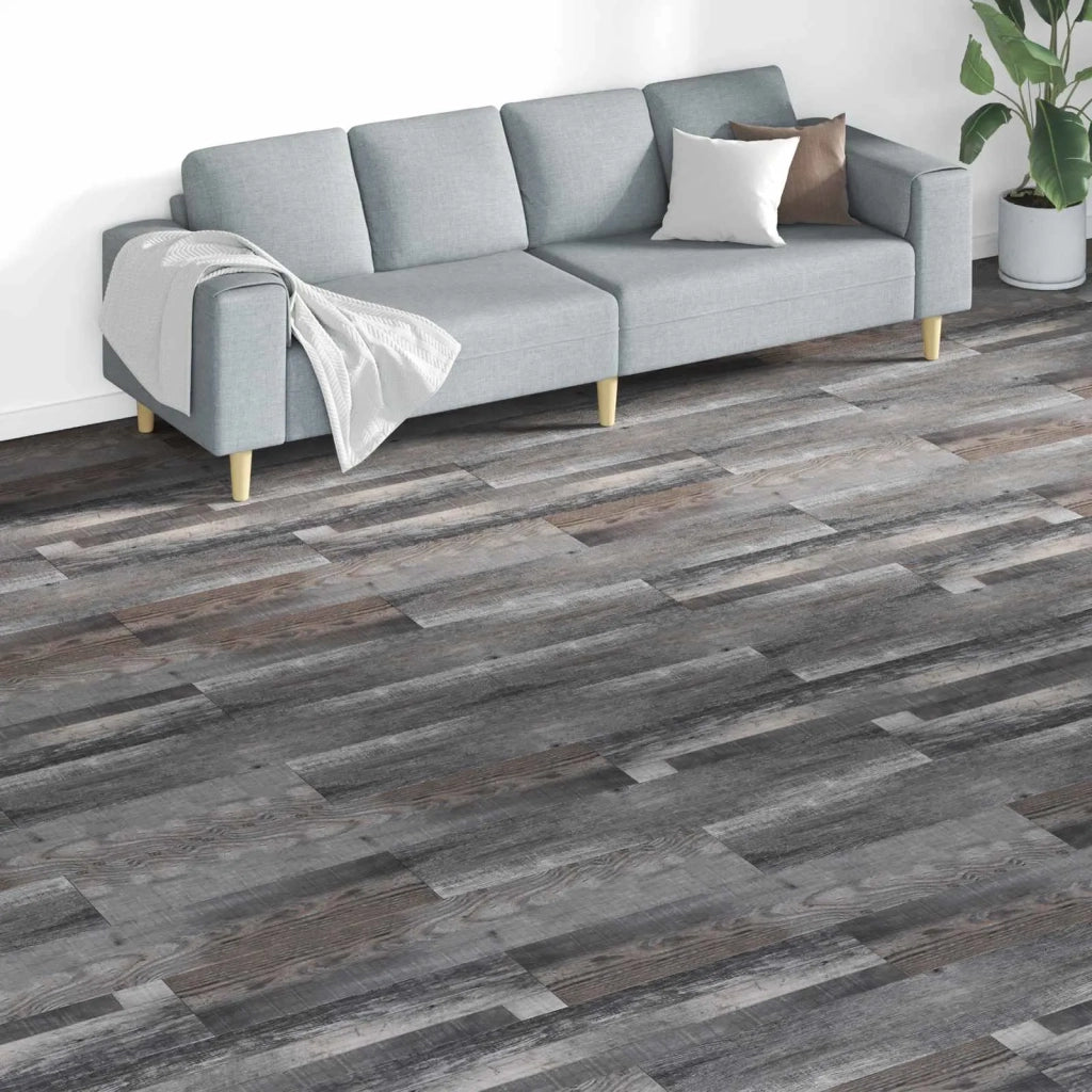 Tavole per Pavimenti 18 pcs Grigio 5,26 m² PVC