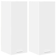 Armadio pensile | Mobile da Cucina 2 pz Bianco 30 x 31 x 80 cm Legno multistrato