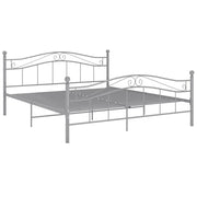 Giroletto-Struttura Letto Grigio in Metallo 200x200 cm 960349