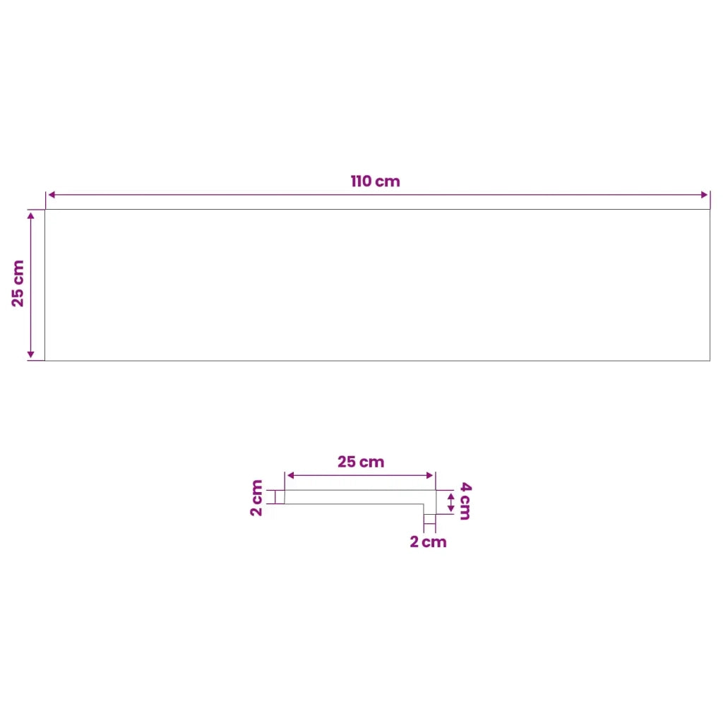 Tappeti per scale 4 pz 110 x 25 x 2 cm Marrone 3446224