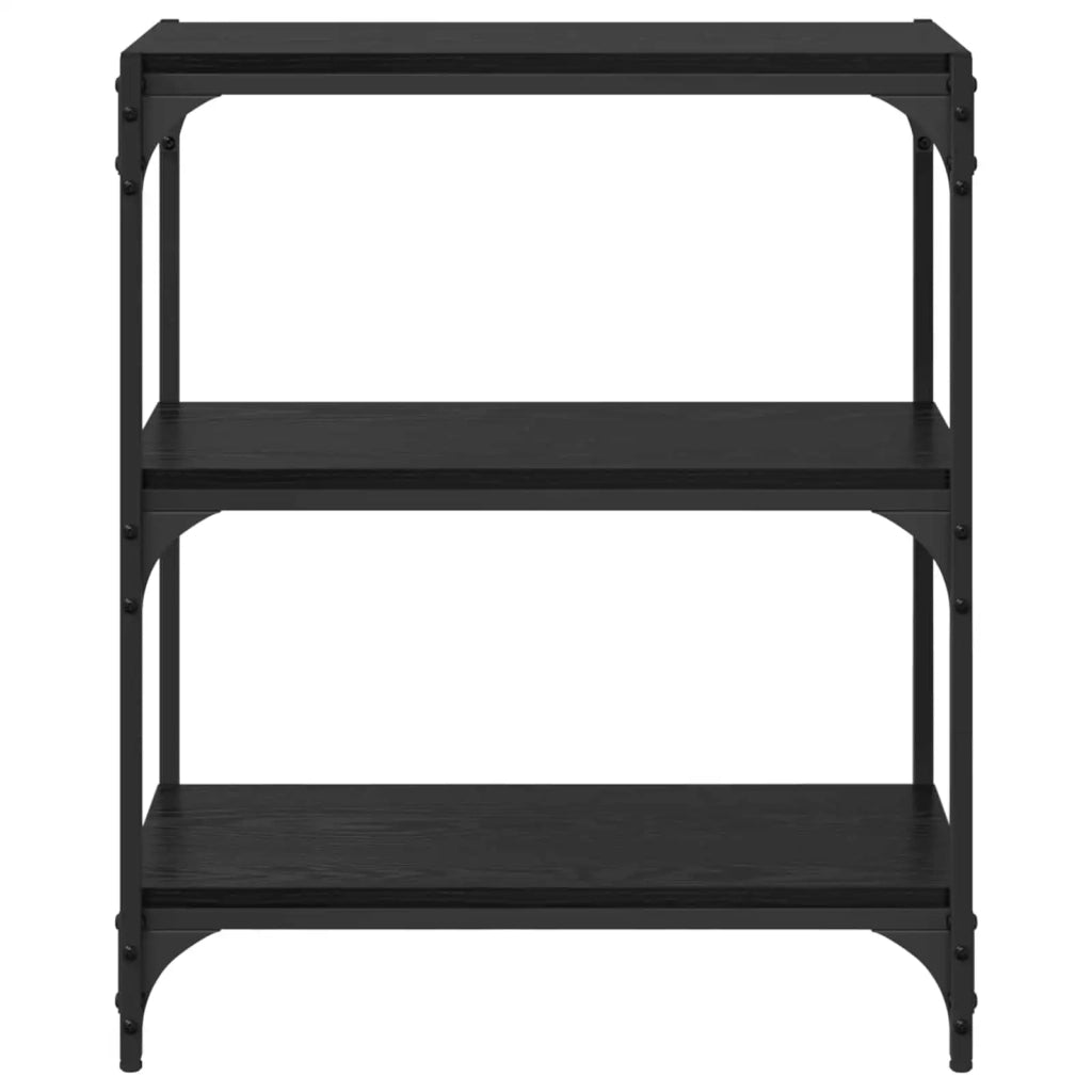 Armadio per Libri Rovere nero 60 x 33 x 70,5 cm