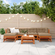 Set Lounge da Giardino 7 pcs Marrone Cerato