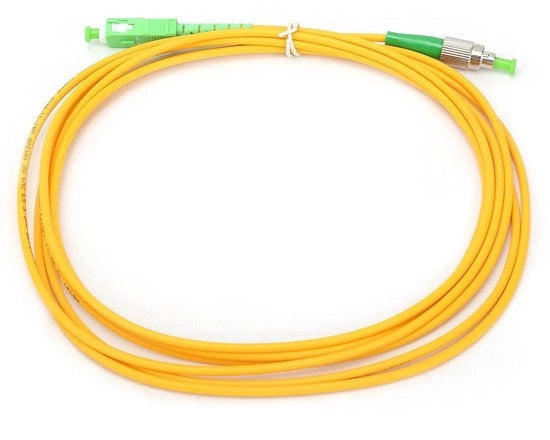 Accessori di connessione a fibra ottica in PVC, coda di fibra ottica per comunicazione a fibra ottica: SC/APC-FC/APC cavo
