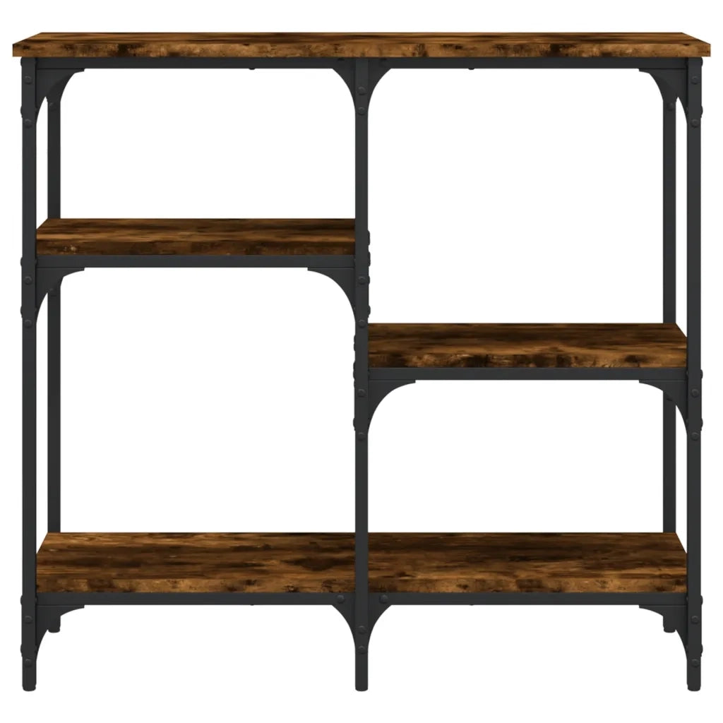 Tavolo Consolle | Tavolo d'Ingresso Rovere Fumo 80x29x75 cm in Legno Multistrato