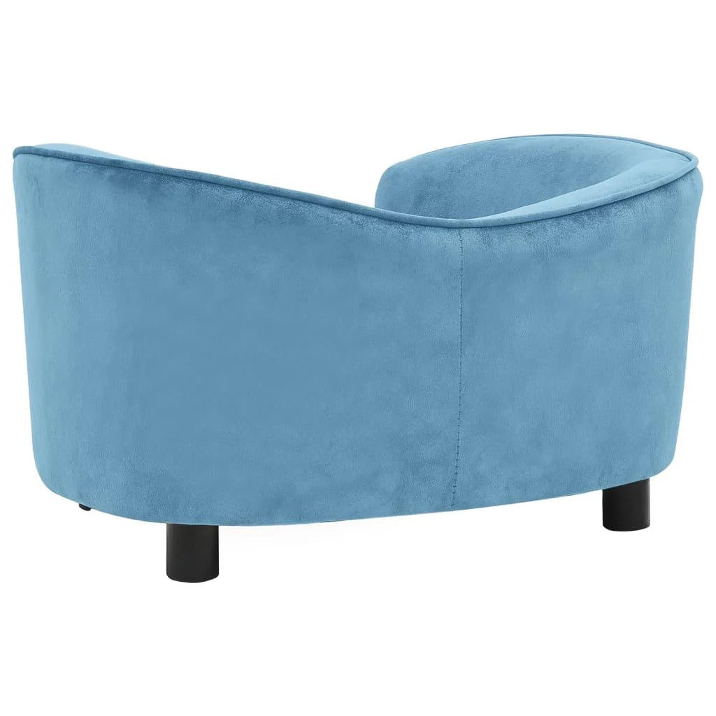 Divano per cani 69 cm in peluche turchese 02_0000219