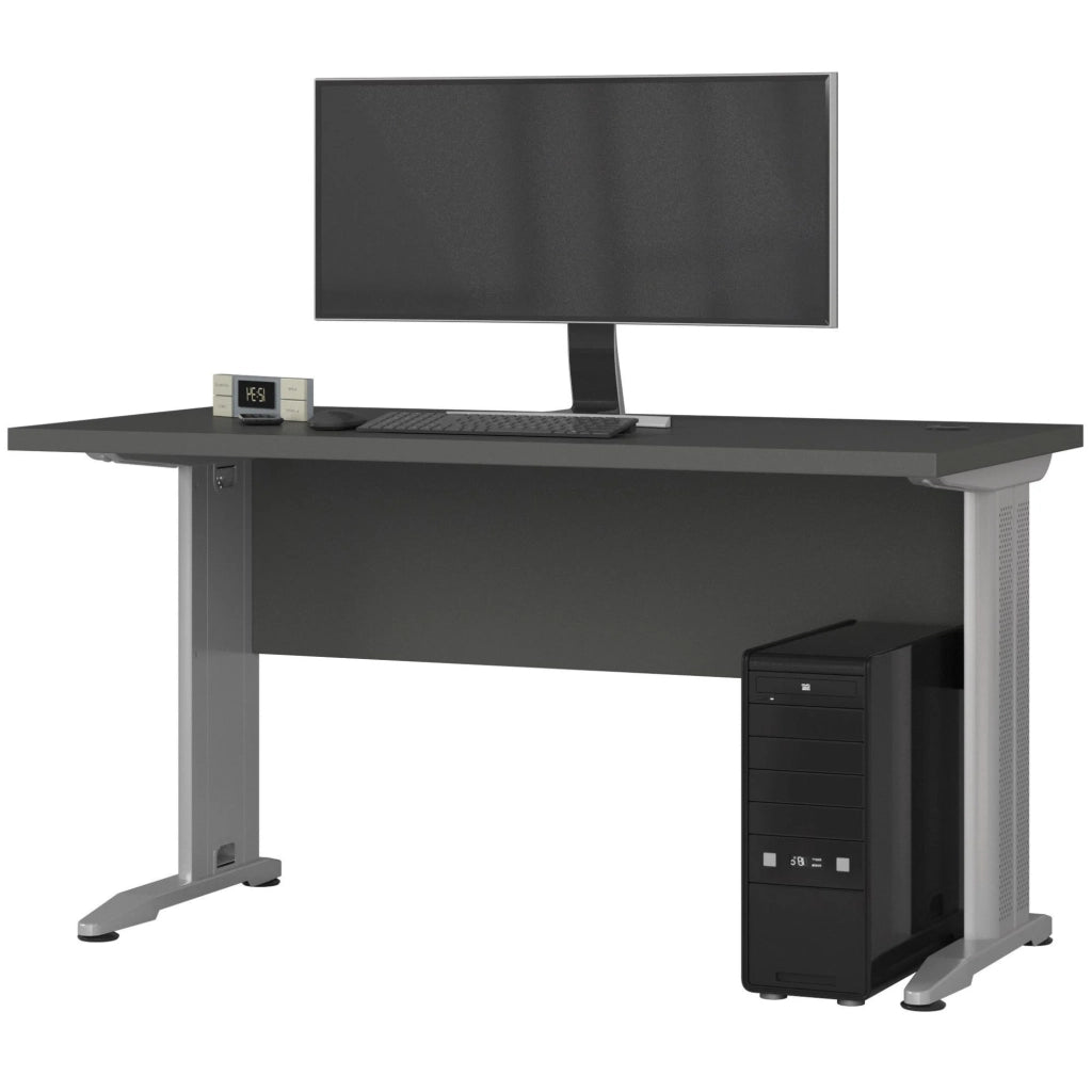 Scrivania per computer AKORD BM135 Grigio Grafite 135 cm 135x60x76 cm