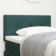 Testiera LED  Button Tufted Verde Scuro 80 cm Velluto
