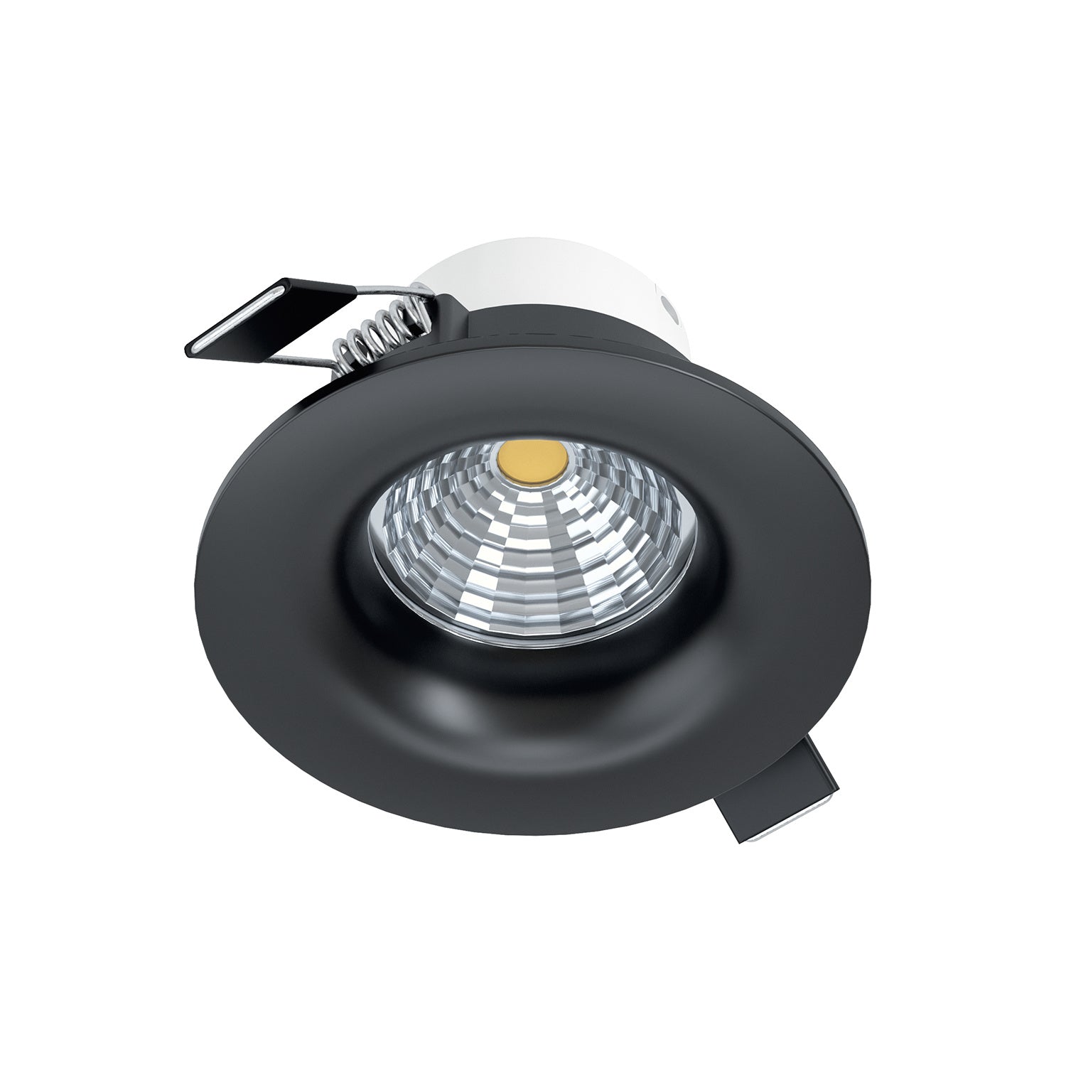 Faretto Ad Incasso Moderno Saliceto Alluminio Nero Led Integrato 6W 2700K Ip20
