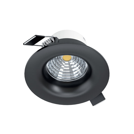 Faretto Ad Incasso Moderno Saliceto Alluminio Nero Led Integrato 6W 2700K Ip20