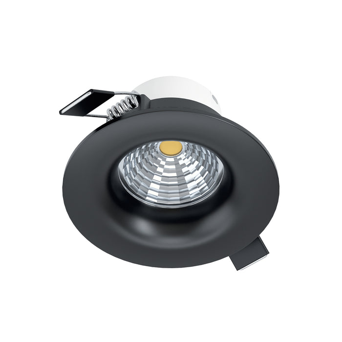 Faretto Ad Incasso Moderno Saliceto Alluminio Nero Led Integrato 6W 2700K Ip20