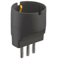 adattatore schuko 16a nero figura.9 cod:ferx.98613