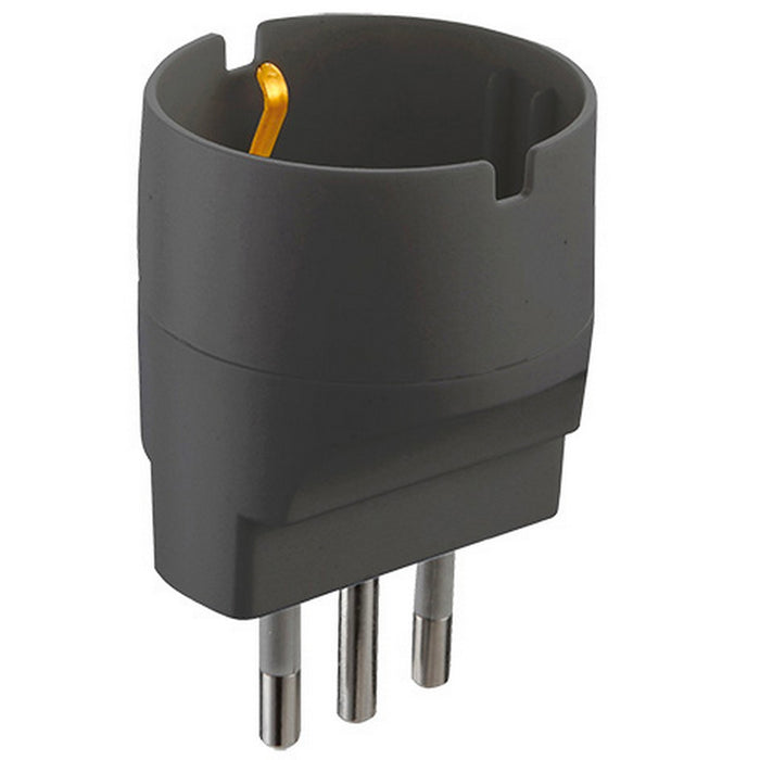 adattatore schuko 16a nero figura.9 cod:ferx.98613