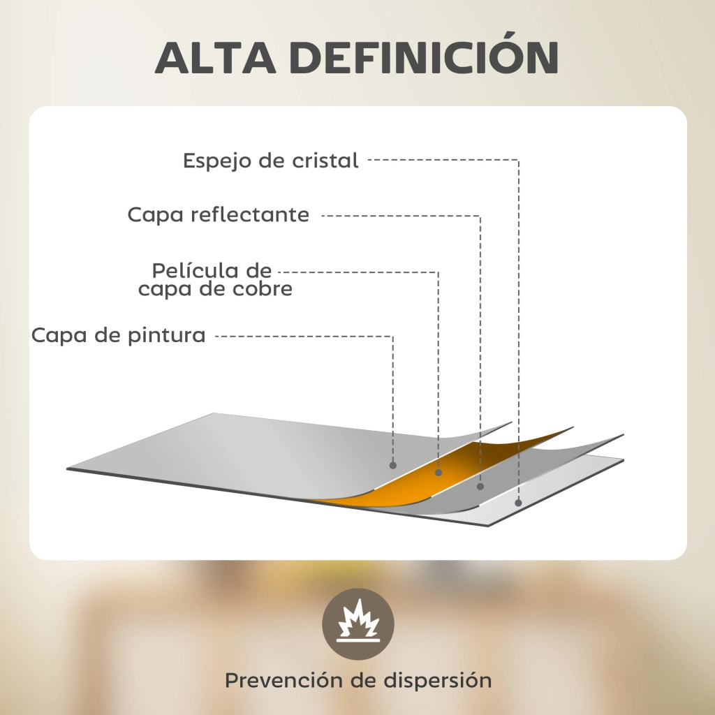 Specchio da Parete Rettangolare 70x50cm ¨C Xylo ¨C Cornice Metallo Dorato Stile Finestra