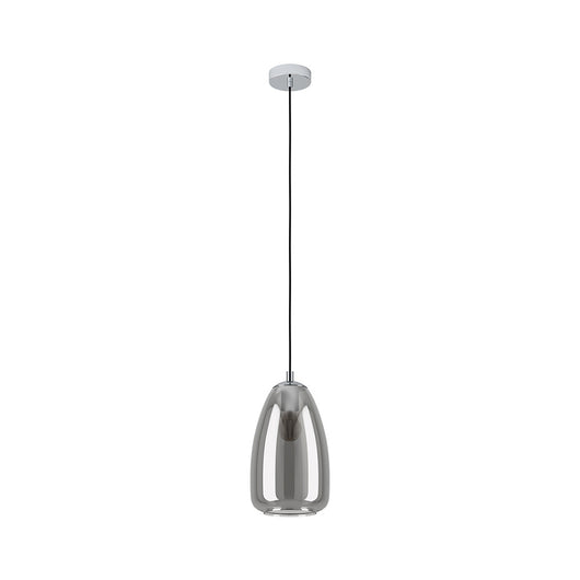 Lampadario Contemporaneo Alobrase 1 Luce Metallo Cromo