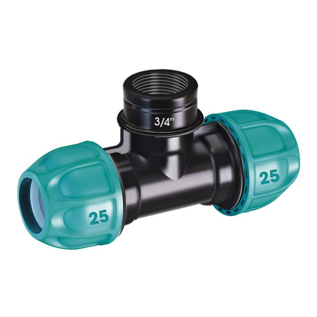 Deviazione a T filetto 3/4" Claber