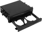 Autoradio Opbergdoos Multifunzionale 2-in-1 Universale 1DIN - 2 Livelli - Materiale ABS - Contenitore per Caffè - Supporto per Radio