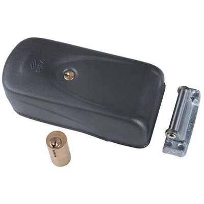 SERRATURA METALLO APPLICARE ELETTRIKA 1A721 CISA  ZINCATA C.TONDO FISSO E.MM 50/80 DX/SX