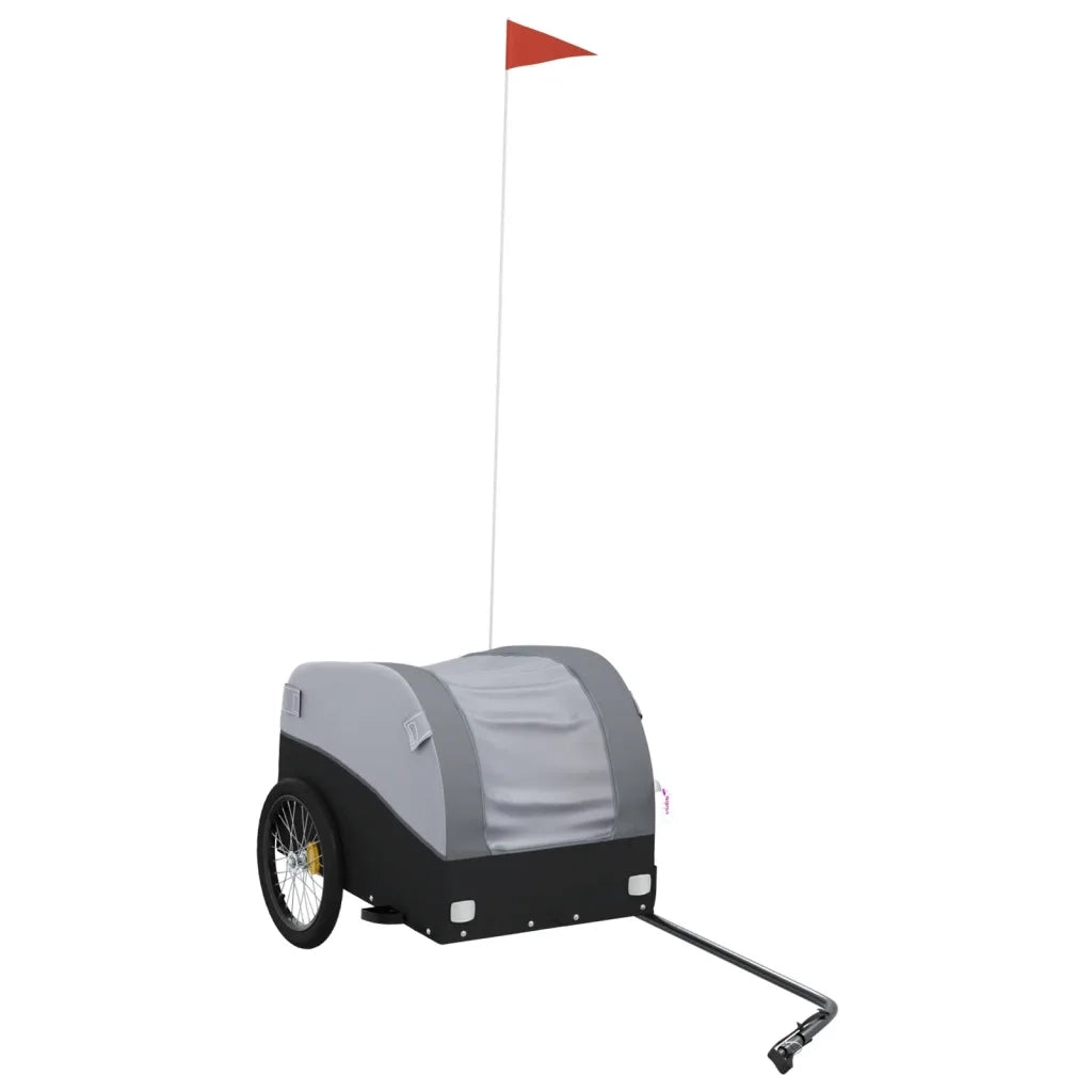 Rimorchio da Bici Nero e Grigio 30 kg in Ferro CFW8281632