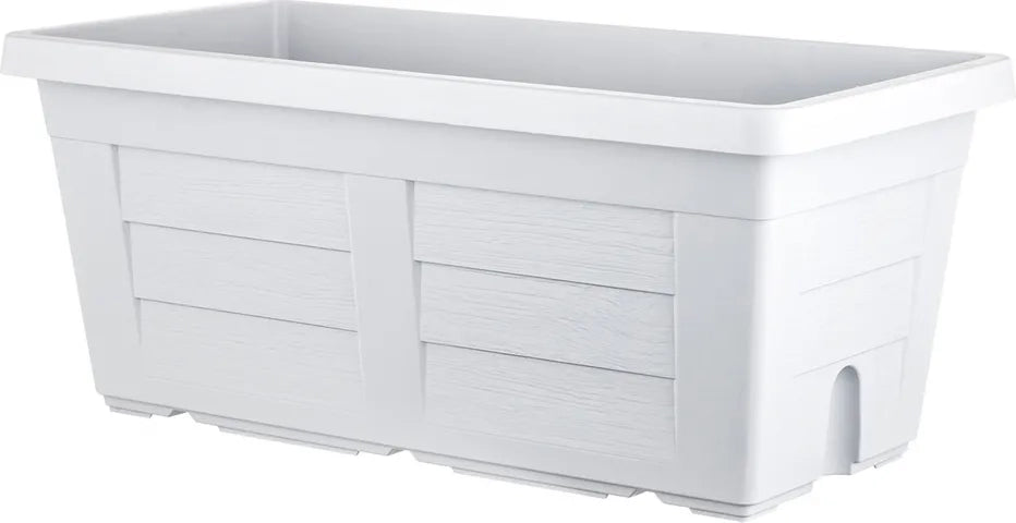 FIORIERA RETTANGOLARE cm  40 x 21,5 x 17 - ghiaccio (con sottovaso)  - BAMA