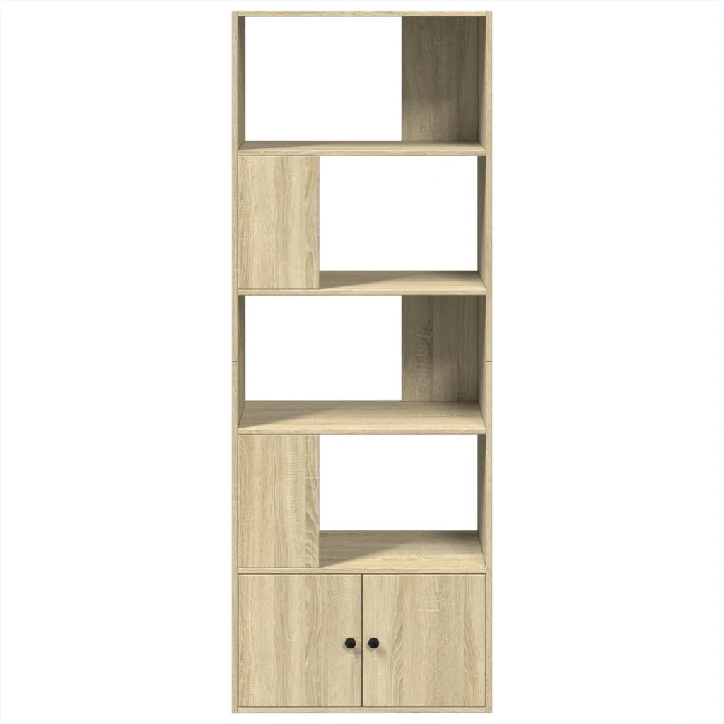 Libreria Rovere Sonoma 70x36x189 cm in Legno Multistrato 3295319