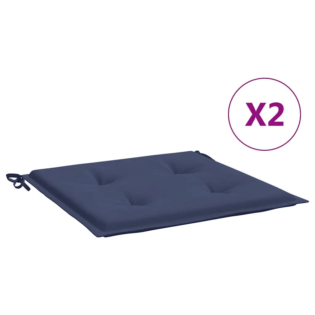 Cuscini per Pallet 2 pz Blu Marino 40x40x3 cm in Tessuto Oxford 378358