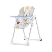 Seggiolone kinderkraft kkkyummmul0000 yummy regolabile bianco multicol