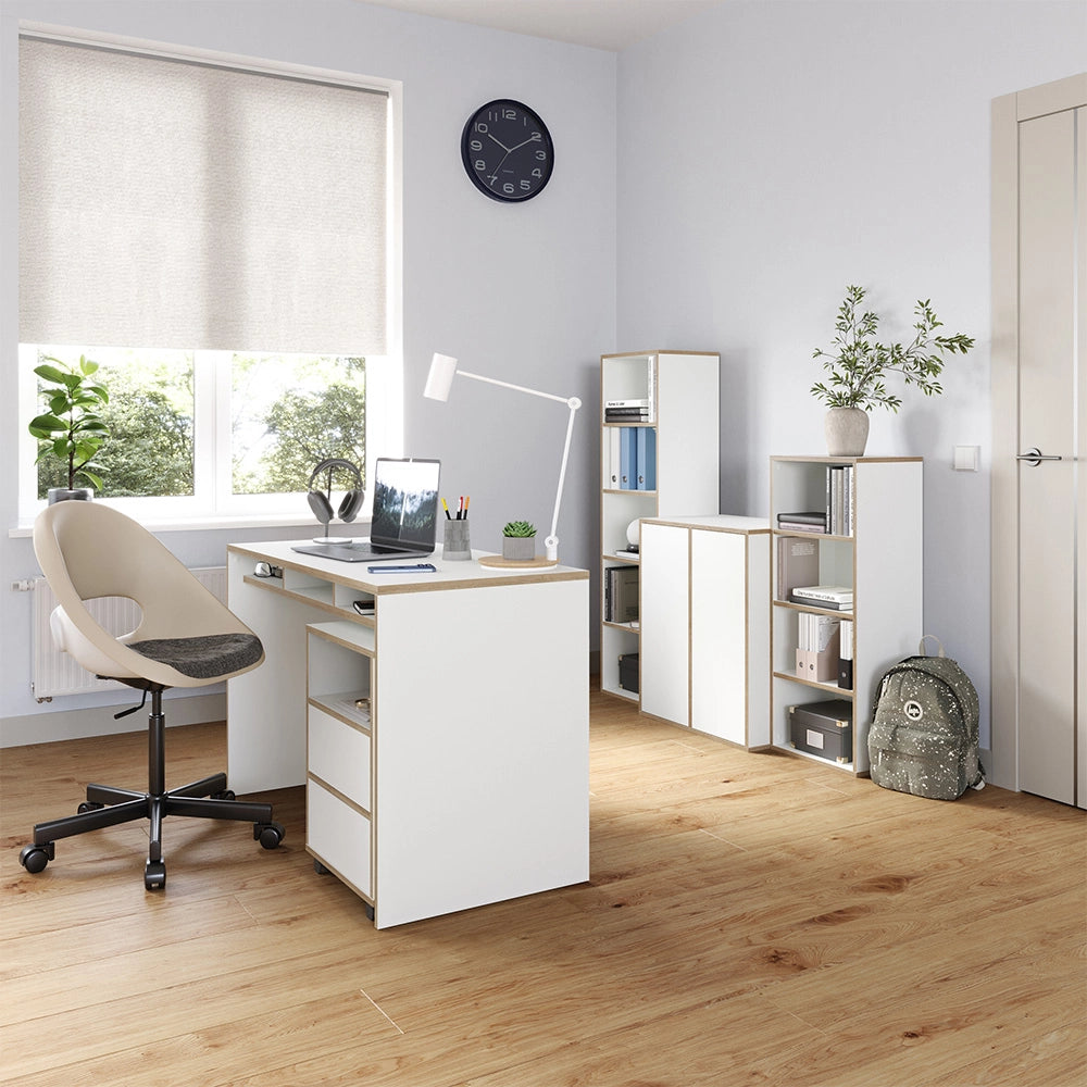 Vicco Libreria Bianco 40 x 140 cm con 5 scomparti