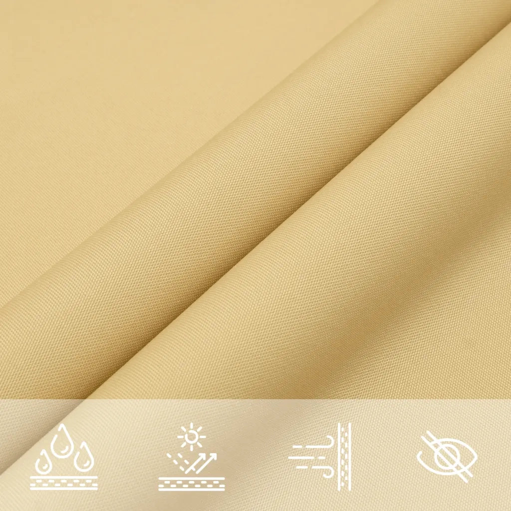 Vela Parasole-Telo Ombra-Vela Ombreggiante Sabbia 5x2,5 m 100% Poliestere Oxford