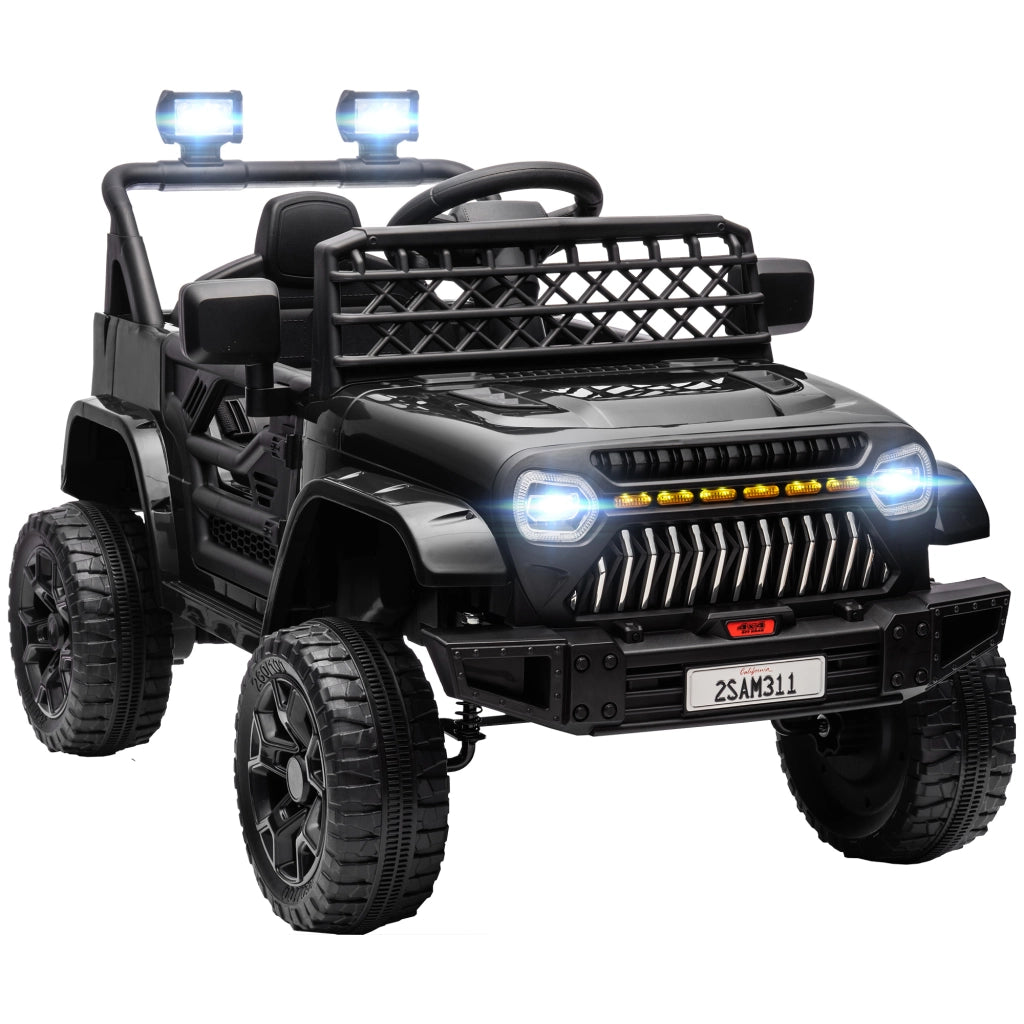 Auto Elettrica per Bambini 12V con Telecomando ¨C Xylo ¨C Nero con Luci LED e Clacson