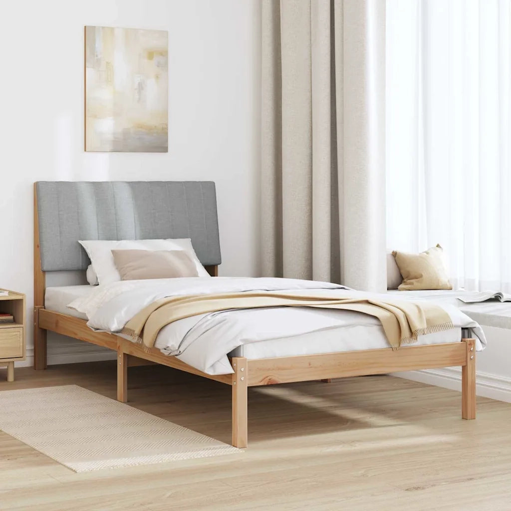 Struttura del letto Marrone 100 x 200 cm Pino massello 878909