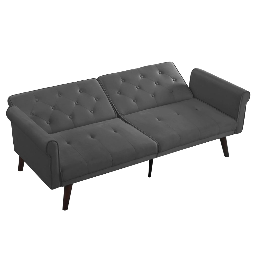 Divano Letto 2 in 1 Reclinabile ¨C MINIMAL ¨C Grigio, Multifunzionale
