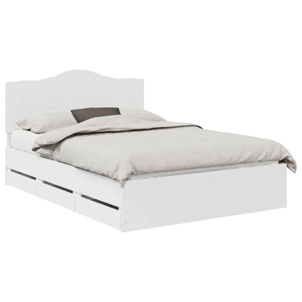 Struttura del letto Bianco 160 x 200 cm Legno Ingegnerizzato