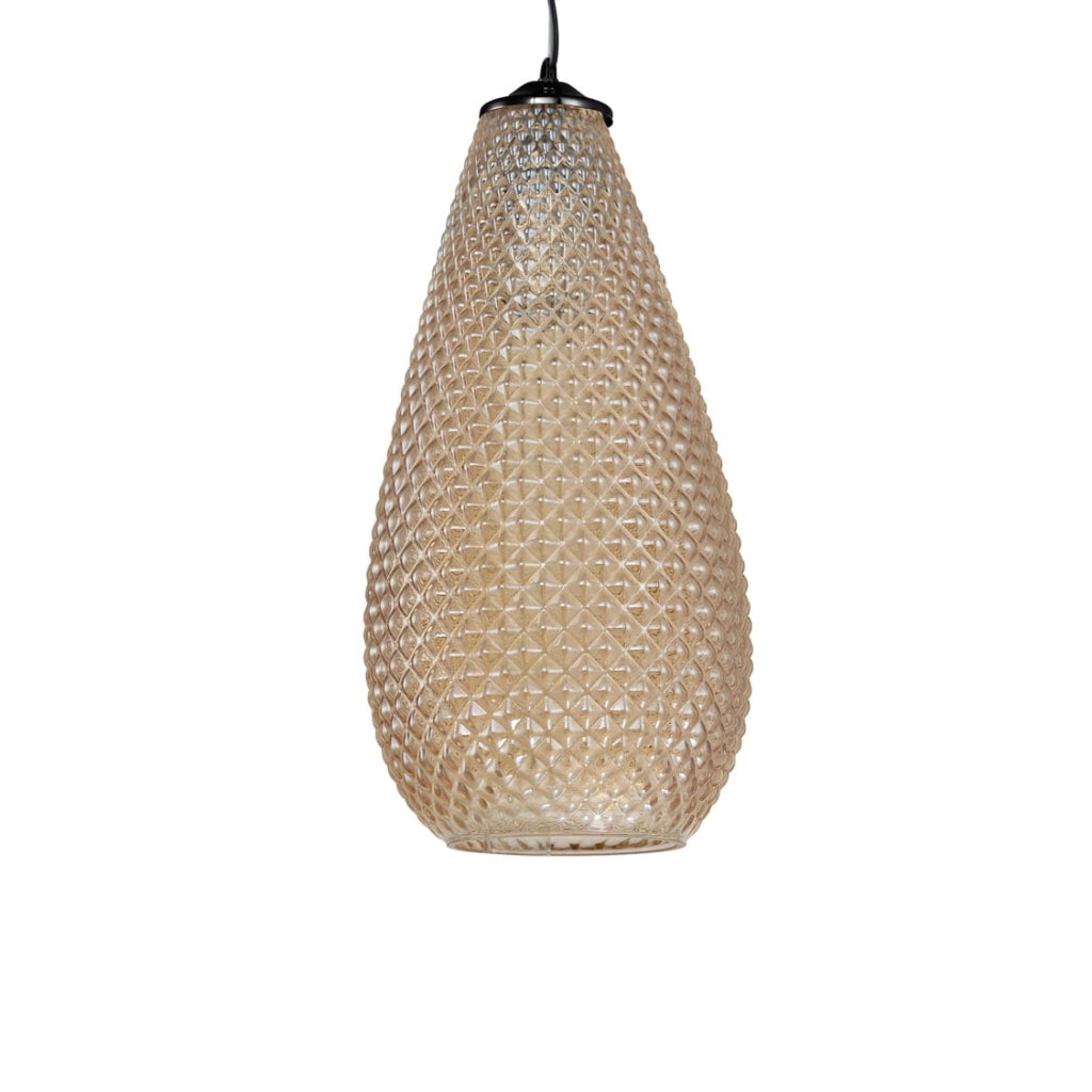 Lampadario Milagro Petra ML5483 3xE27 ambra nero vetro