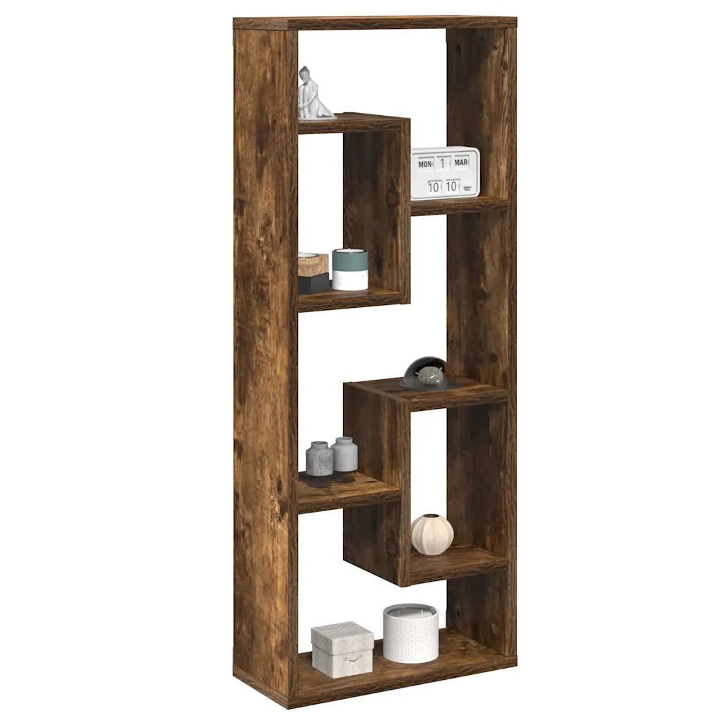 Mensola a Muro Rovere Fumo 36x16x90 cm in Legno Multistrato cod mxl 51747