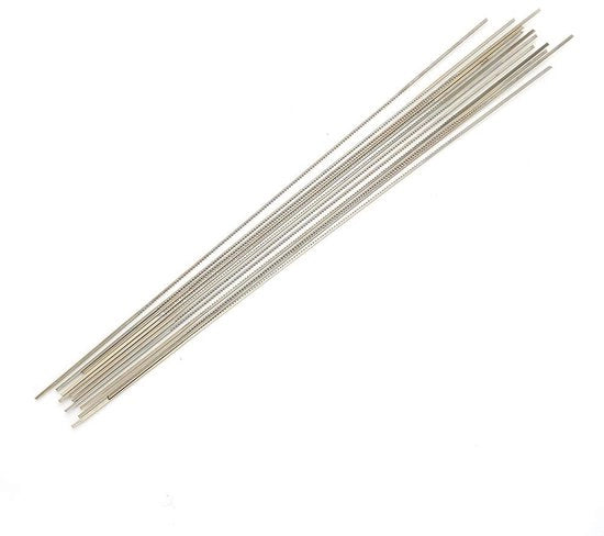 Sieradenzaagblad 12 pezzi - Acciaio Tungsteno - Denti a spirale - Zinghera per gioielli - Attrezzo portatile - Economico e duraturo - Lame per zinghera
