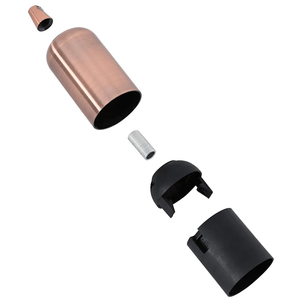 Portalampade 2 pz Rosso Bronzo E27 4106529