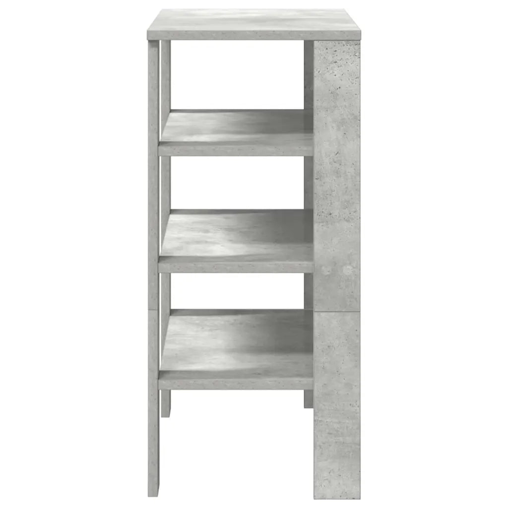 Scarpiera-Scaffale per scarpe Grigio Cemento 61x32x70 cm in Legno Multistrato