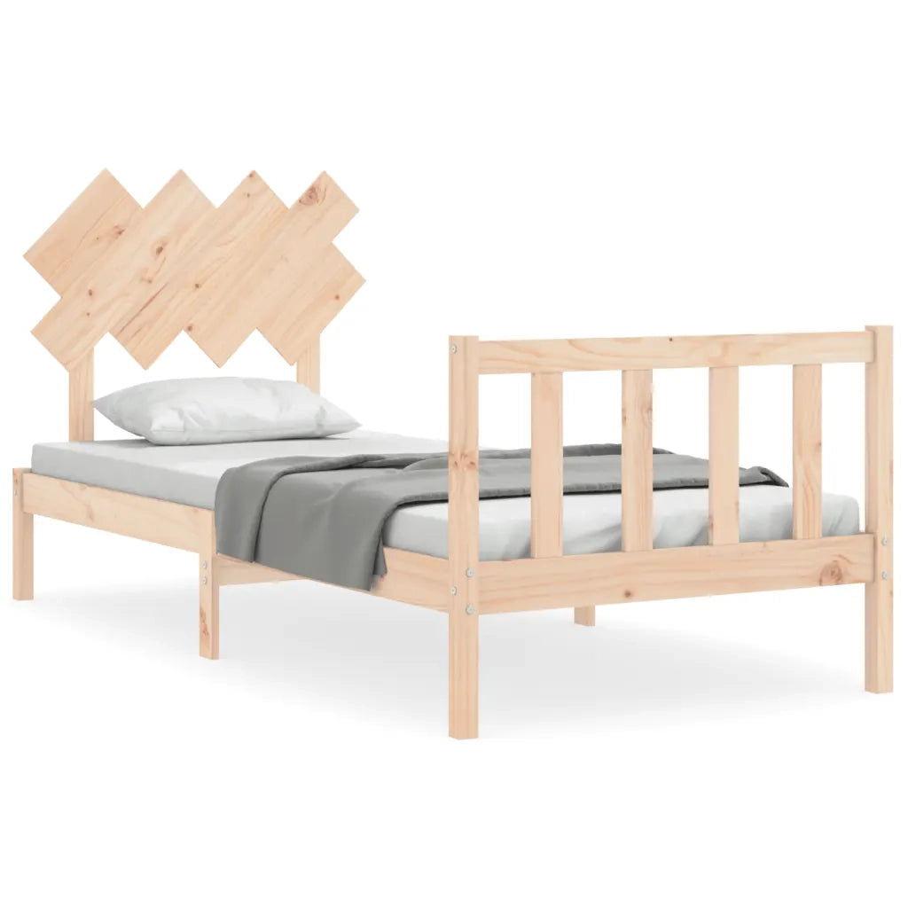 Giroletto senza Materasso 90x200 cm in Legno Massello di Pino