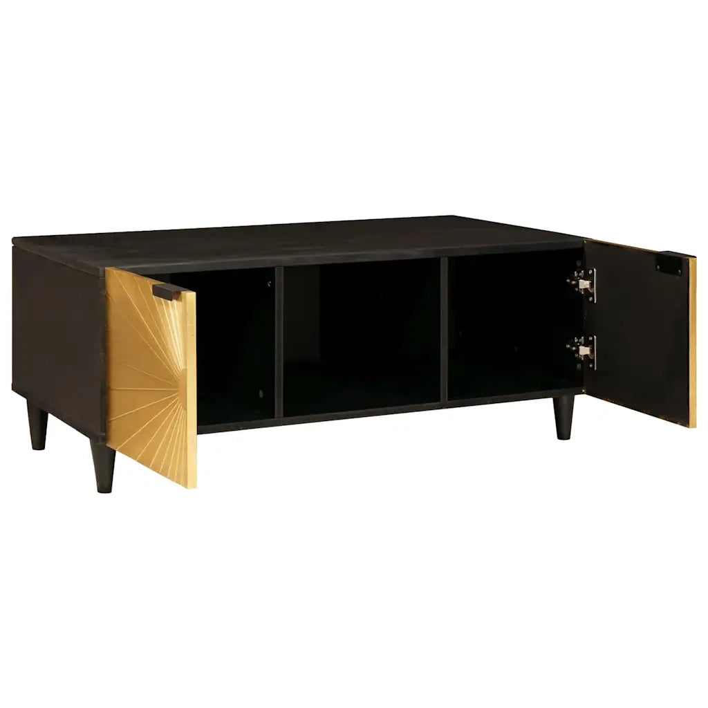 Tavolino da salotto Nero e Oro 100 x 54 x 40 cm 4017840