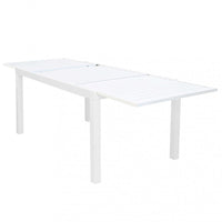 Tavolo Formentera 160/240x90x75 h cm in Alluminio Bianco