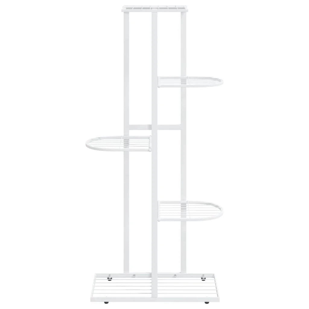 Portavasi/fioriera a 5 ripiani 43 x 22 x 98 cm metallo bianco 02_0045161