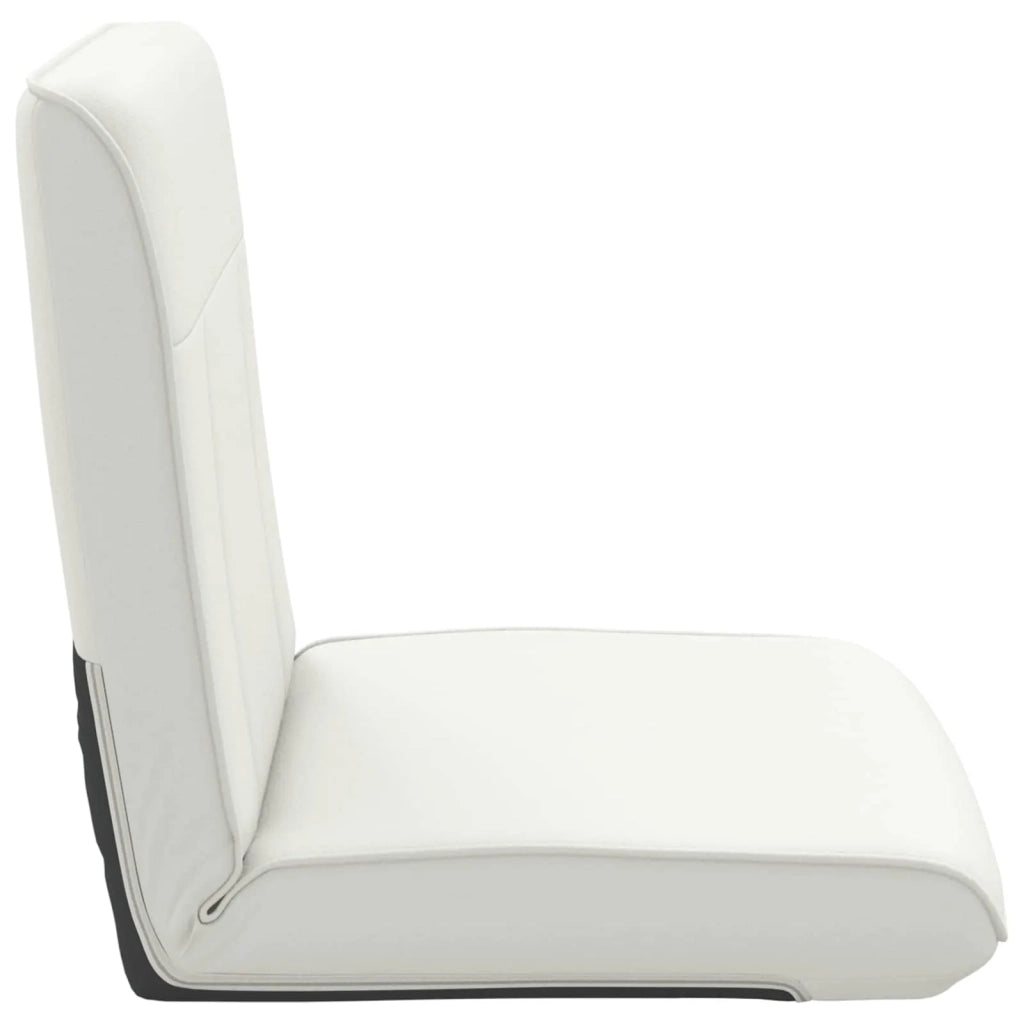 Sedia da Pavimento Bianco 50 x 73 x 60 cm Pelle Sintetica 42028164