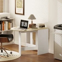 Tavolo da Pranzo Pieghevole di Forma Ovale in Stile Moderno 163x80x75 cm LEgno Naturale