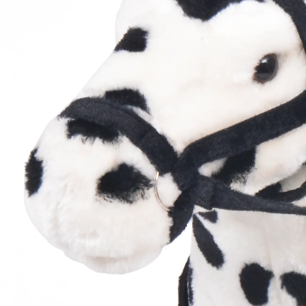 Cavallo in Peluche in Piedi Nero e Bianco XXL CFW2502488